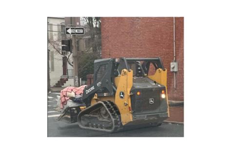 frederick police chase skid steer|Man drives track loader through Frederick refusing to stop, .